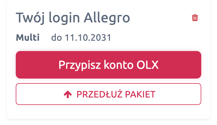 dodanie konta OLX