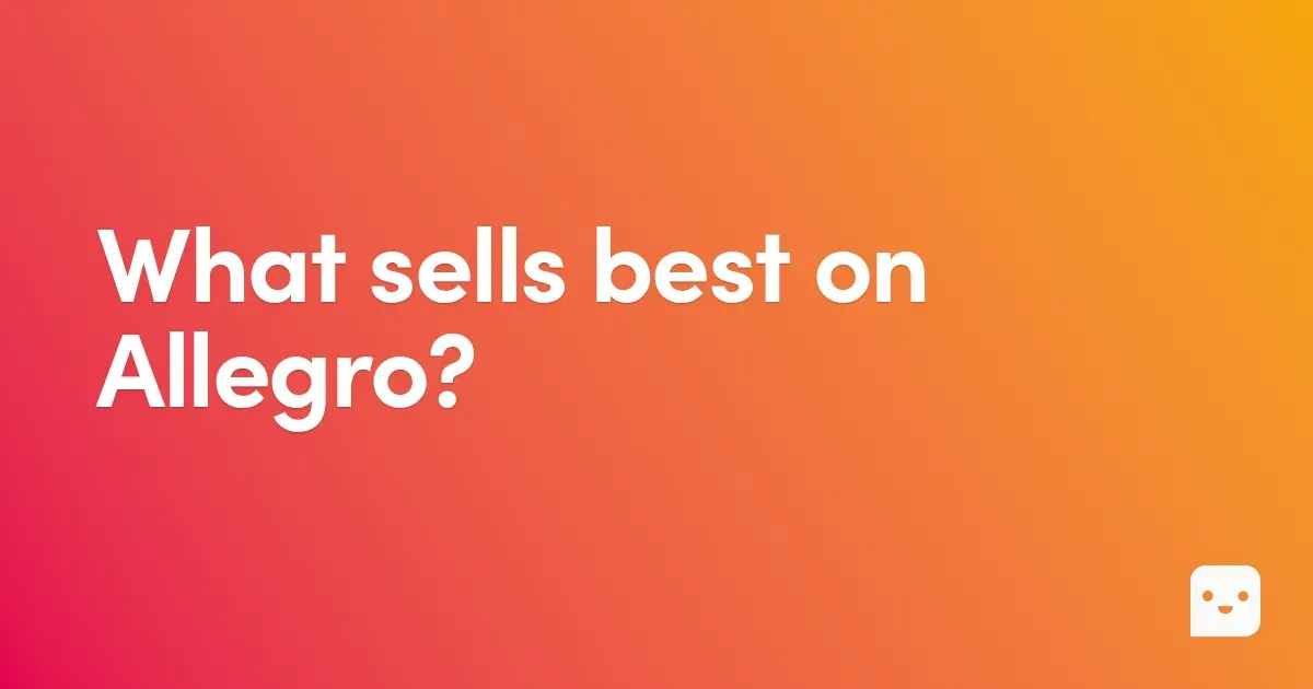 What sells best on Allegro?