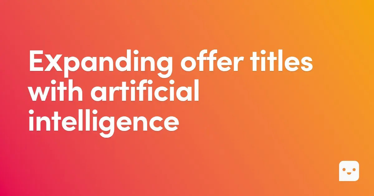 Expanding titles using AI