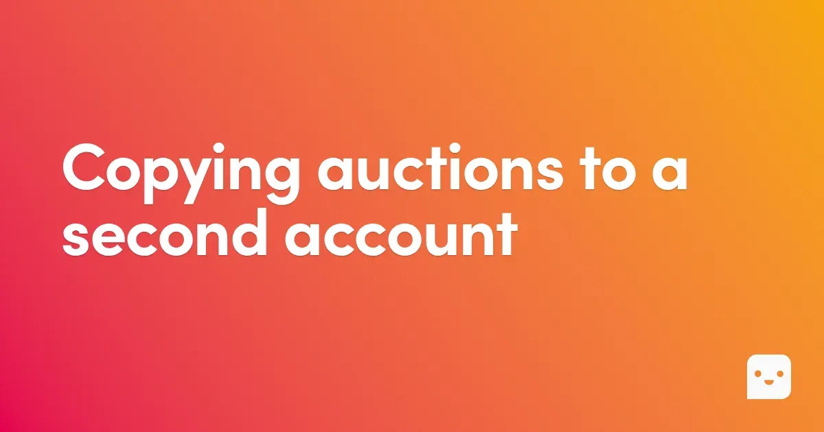 How to copy Allegro auctions to another account?